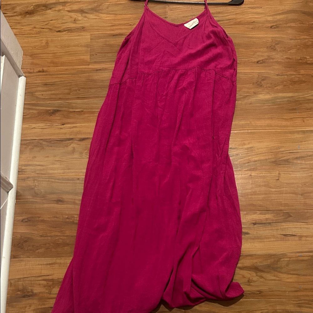 Elegant Pink Maxi Dress